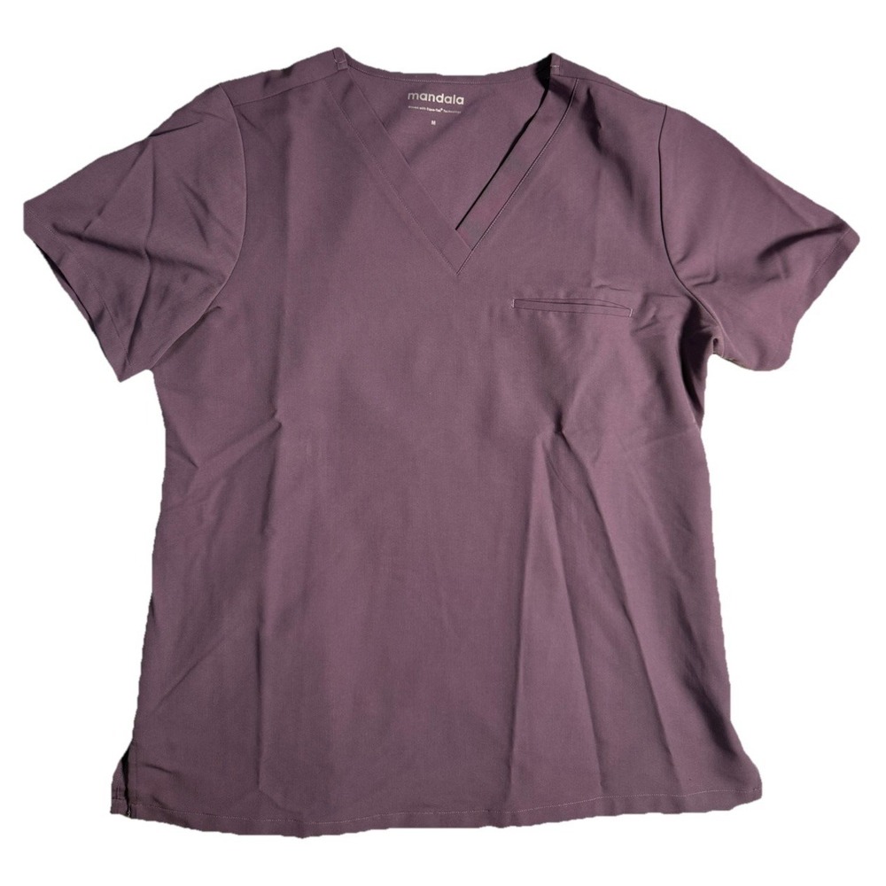 Mandala Scrub Set Mauve Medium Top & Bottoms Medical Dental Workwear NWOT - Picture 8 of 9